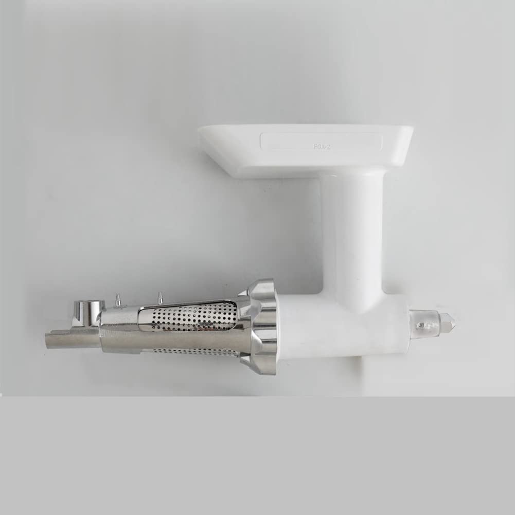 Meat Grinder Attachment for Mixers, White & Silver O951994