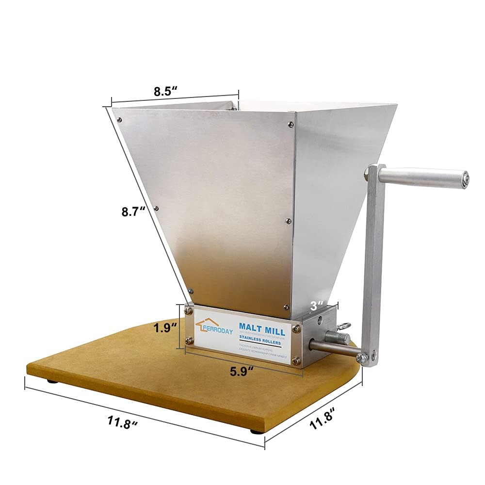 2 Roller Stainless Steel Grain Mill L9094