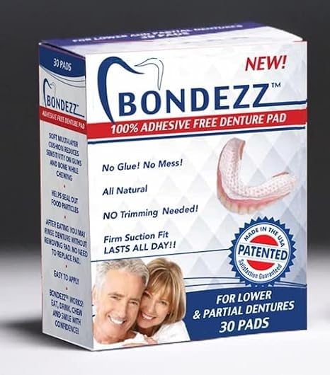 30 Pack Adhesive Free Denture Pads O789
