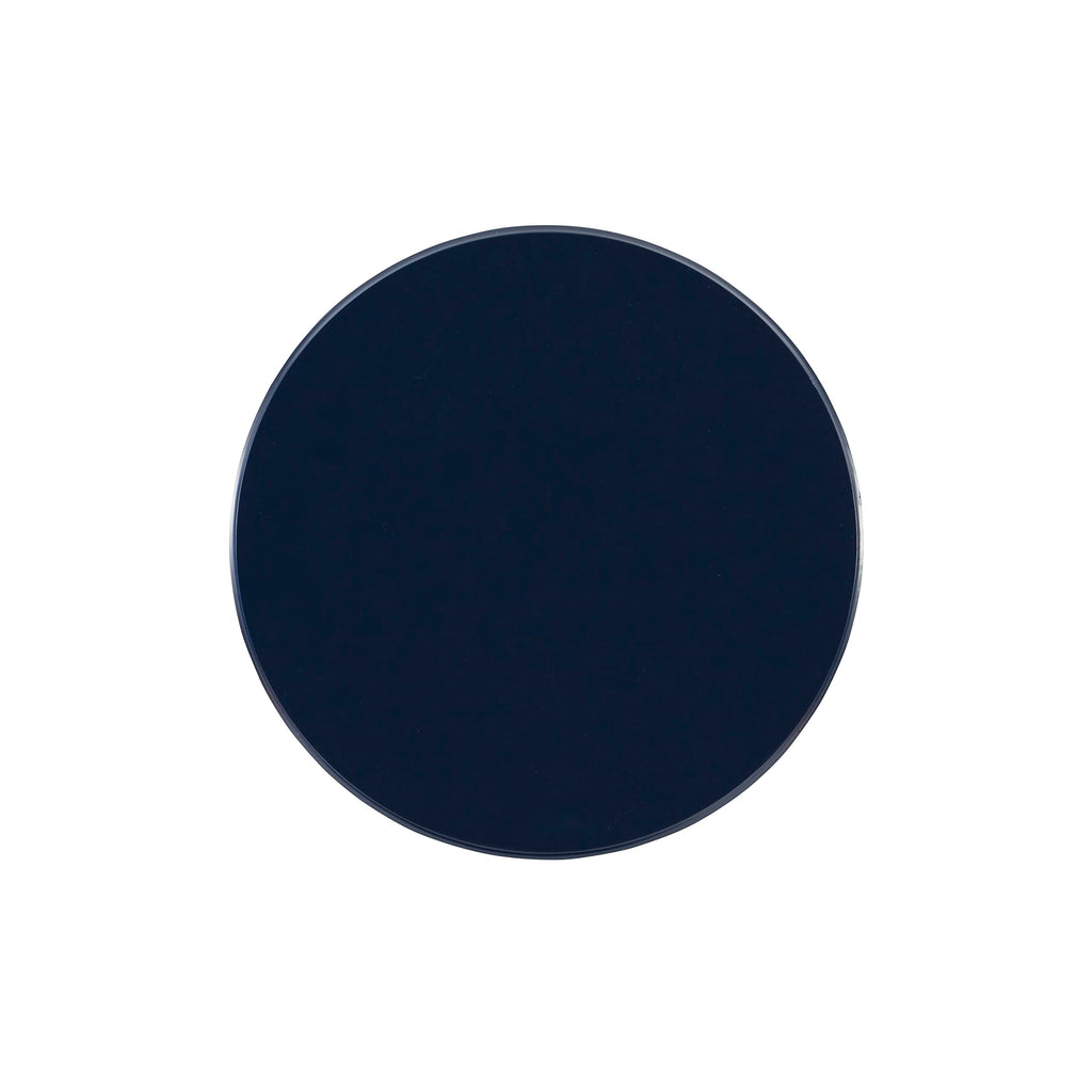 Round Navy Blue Pedestal Accent Table H956512