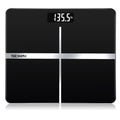 Black Digital Bathroom Scale with Backlit Display D7305