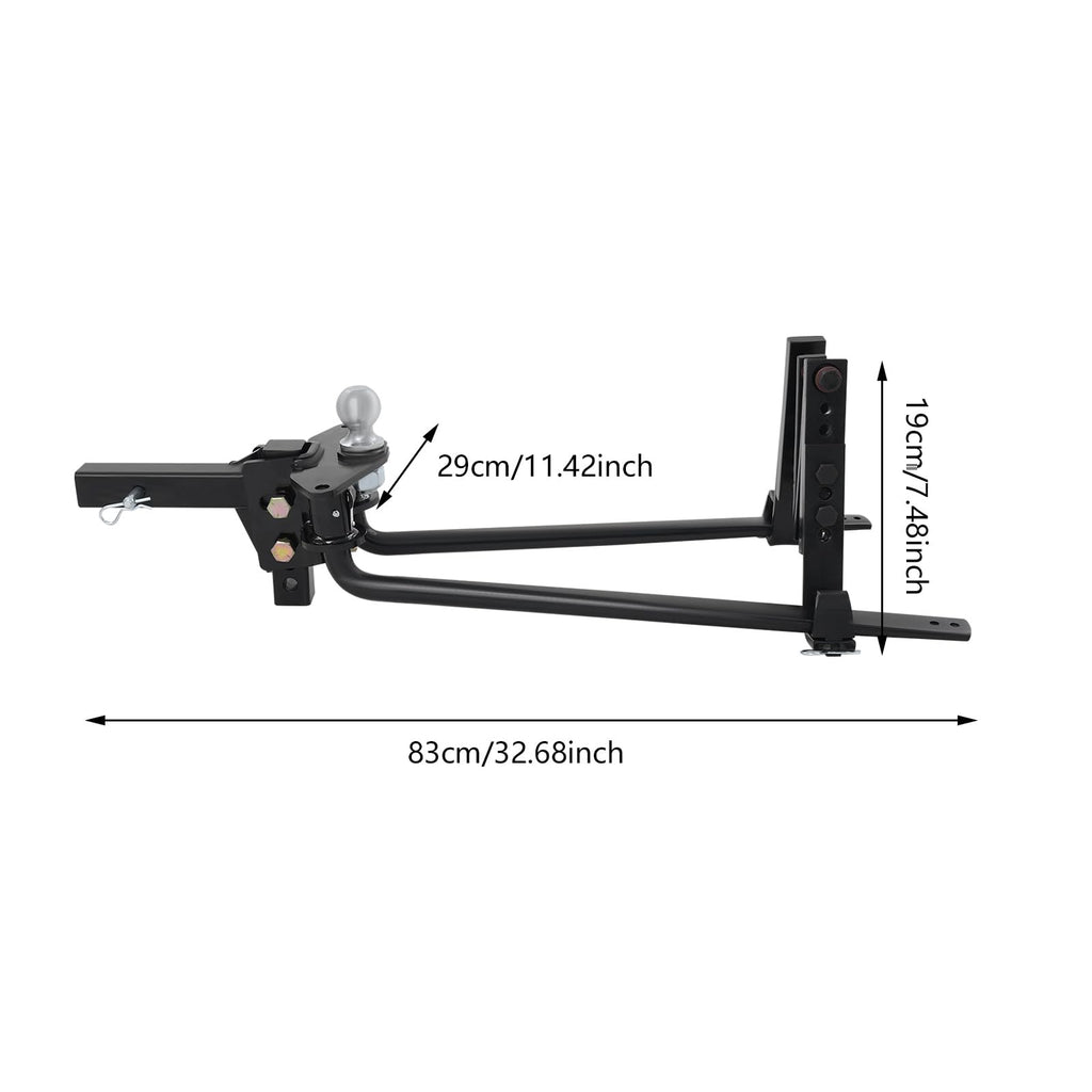2 Point Weight Distribution Hitch with Sway Control, 8000 lbs. Capacity Q945719