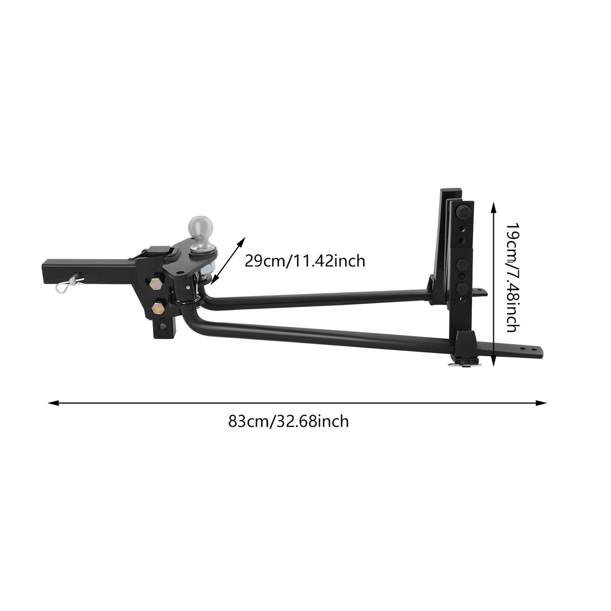 2 Point Weight Distribution Hitch with Sway Control, 8000 lbs. Capacity Q945719