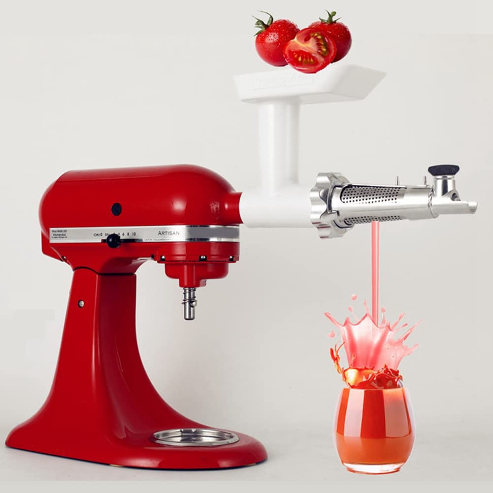 Meat Grinder Attachment for Mixers, White & Silver O951994