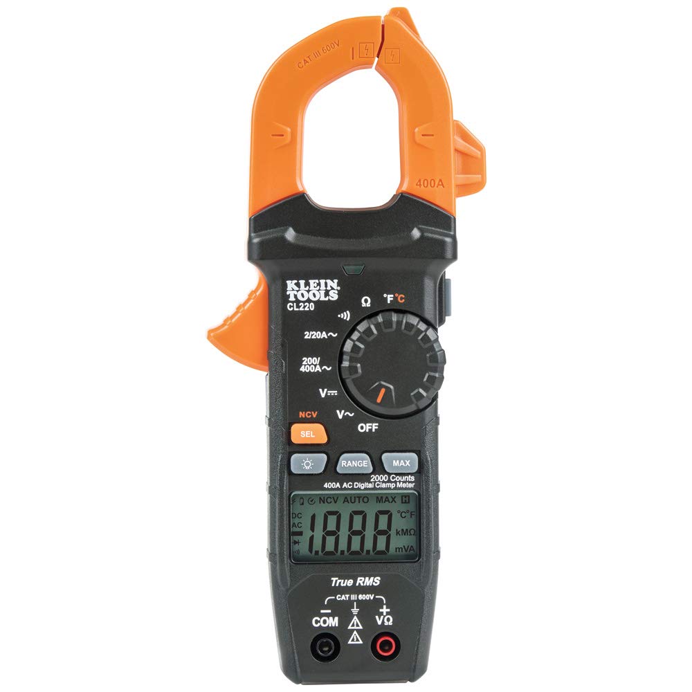Digital Clamp Meter, Auto-Ranging 400 Amp AC U623