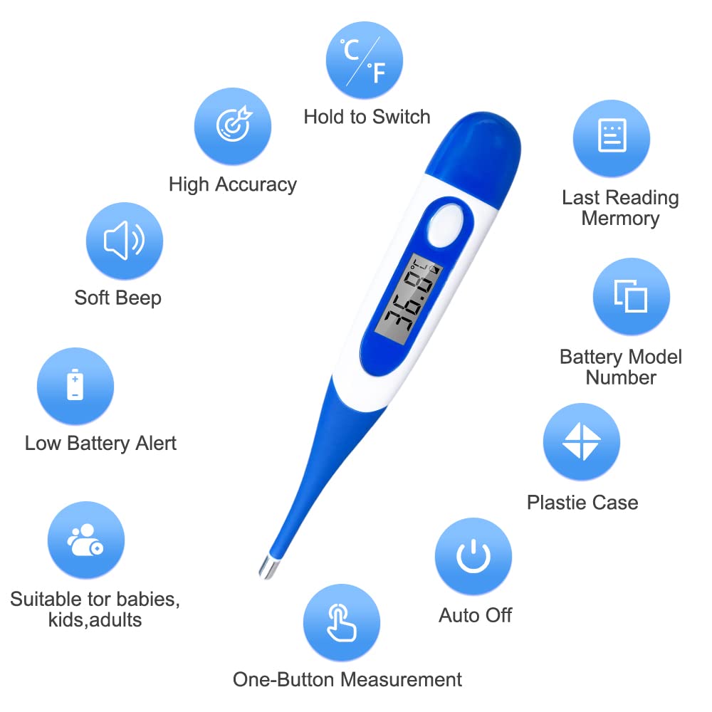 Digital Thermometer with Fever Alarm E1498