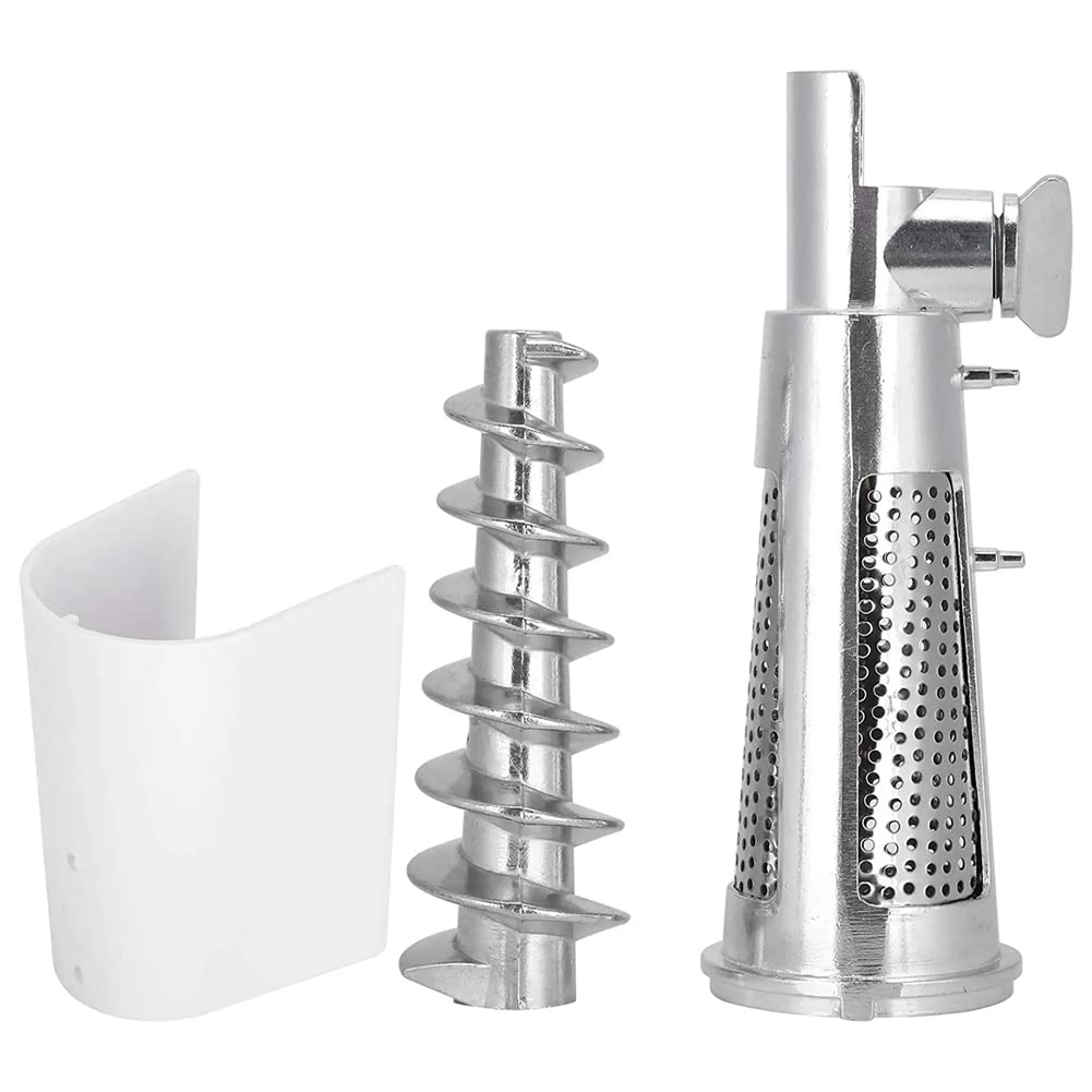 Meat Grinder Attachment for Mixers, White & Silver O951994