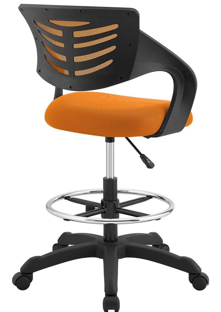 Orange Drafting Chair C9743