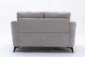 Light Gray Woven Fabric Upholstered Loveseat 60 Inch T380