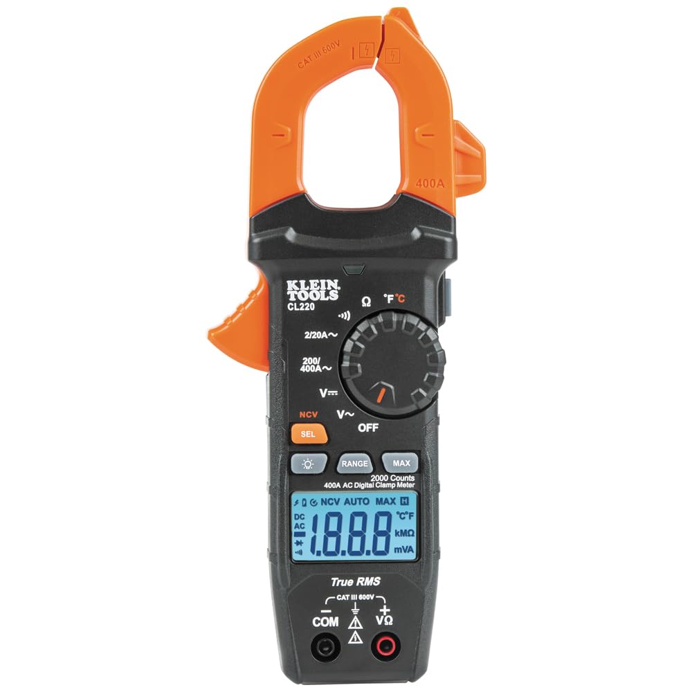 Digital Clamp Meter, Auto-Ranging 400 Amp AC U623
