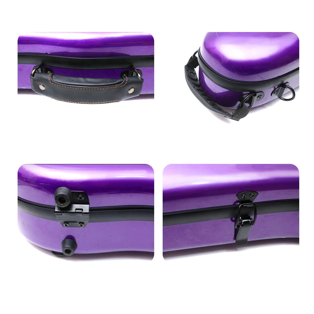 Carbon Fiber Violin Case 4/4 Full Size Purple B106222