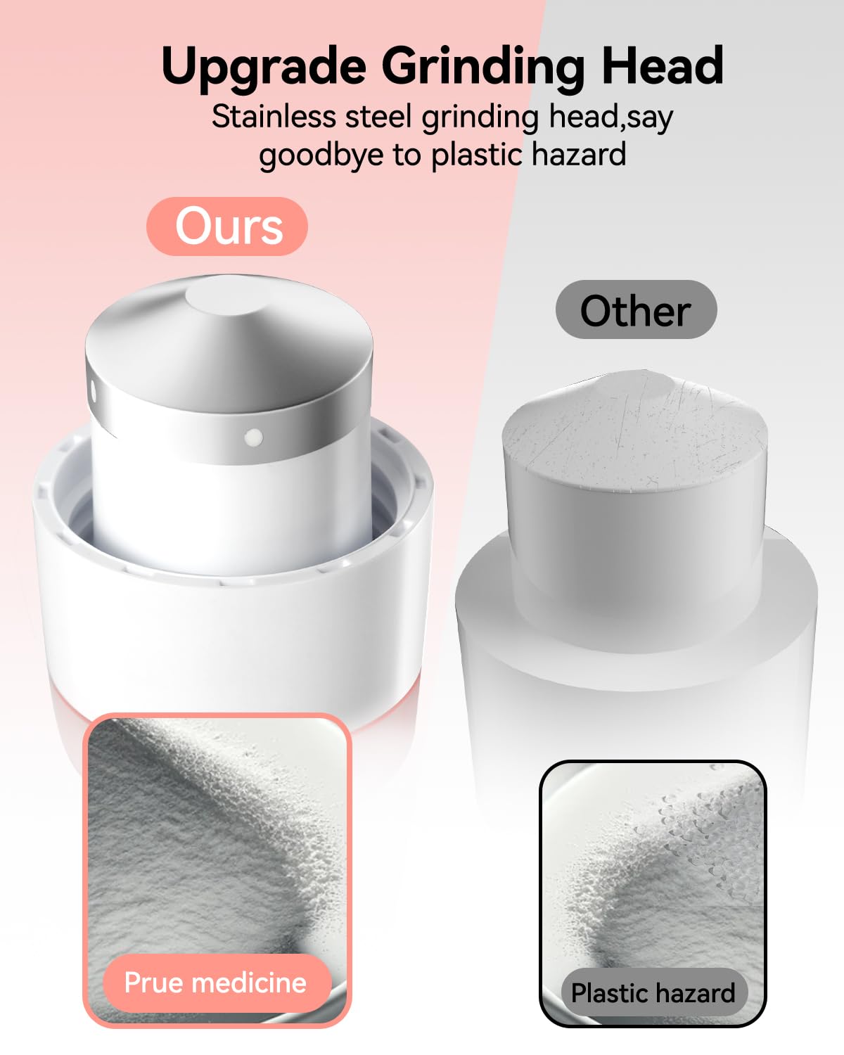 Pink 3-in-1 Pill Crusher E99504