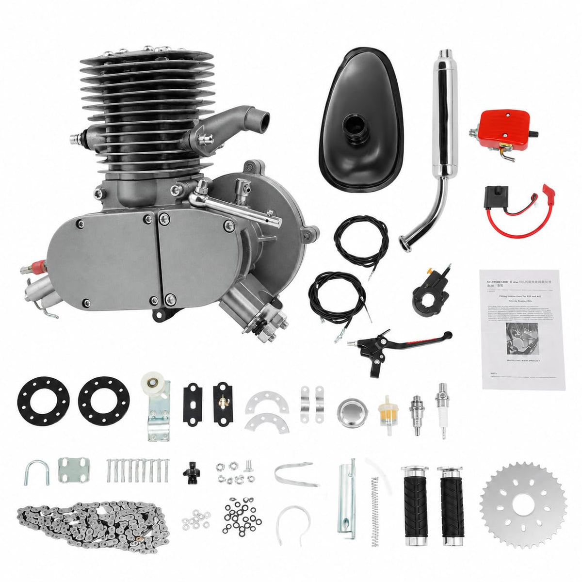 100CC 2 Stroke Air-Cooling Bicycle Engine Kit S505