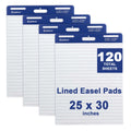 Lined Sticky Easel Pad 25 x 30 Inches 30 Sheets 4 Pads U2473