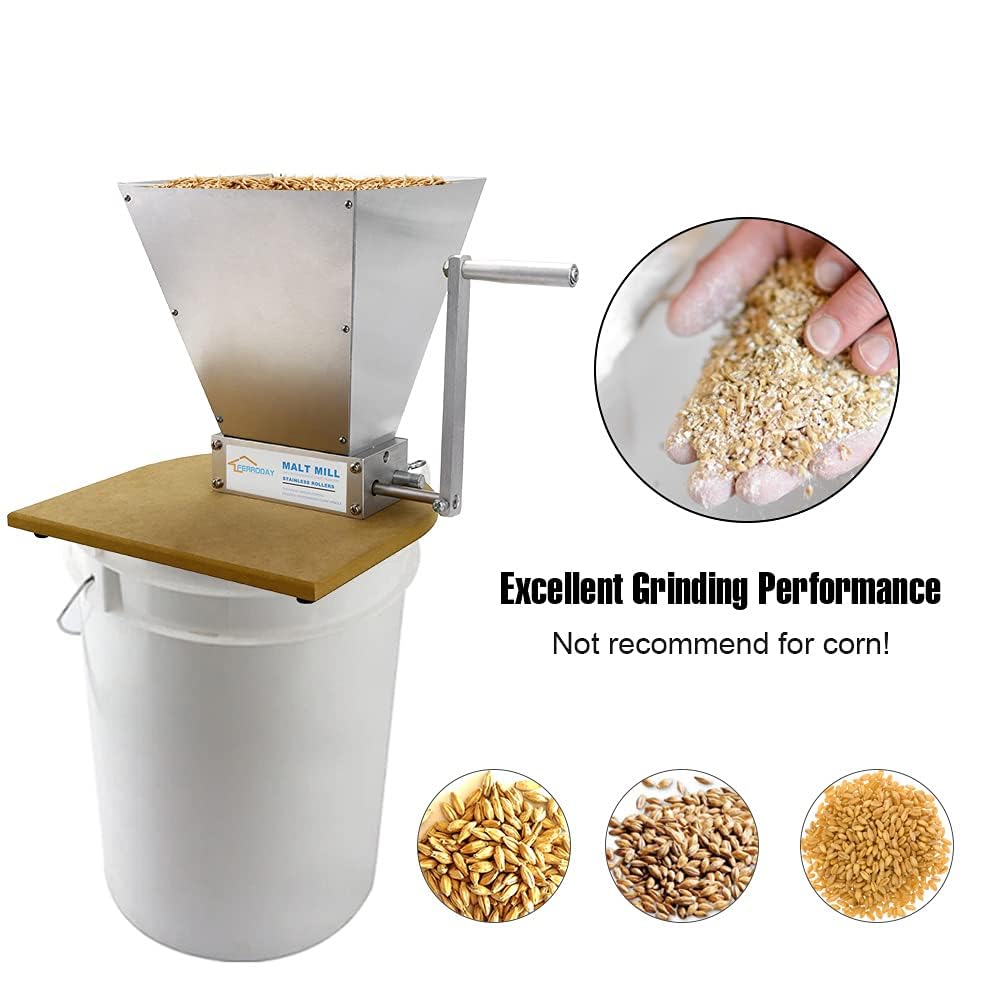 2 Roller Stainless Steel Grain Mill L9094