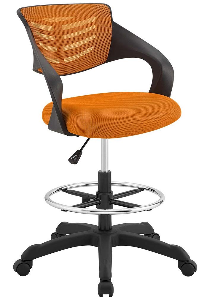 Orange Drafting Chair C9743