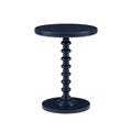 Round Navy Blue Pedestal Accent Table H956512