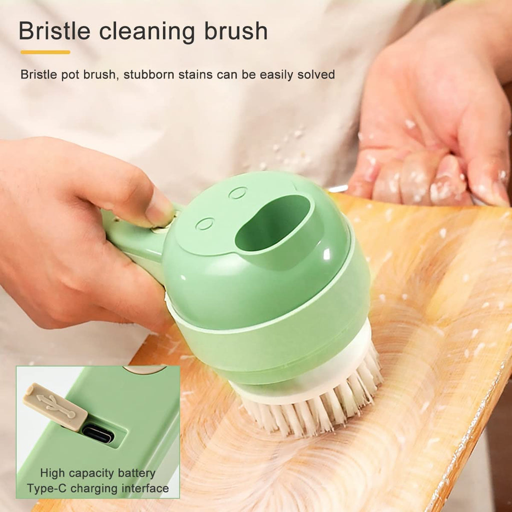 4 in 1 Handheld Electric Vegetable Cutter Set USB Rechargeable O856910