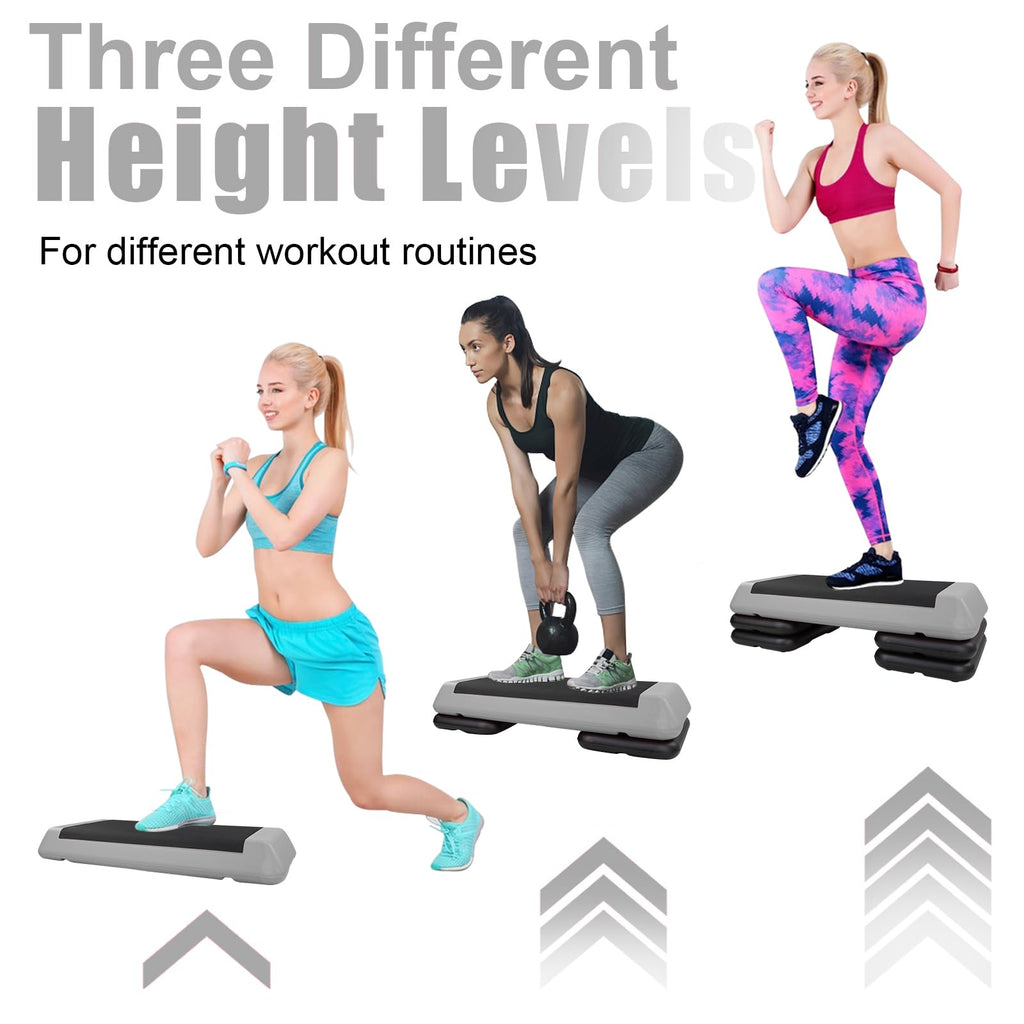 Adjustable Aerobic Stepper with 4 Risers P877