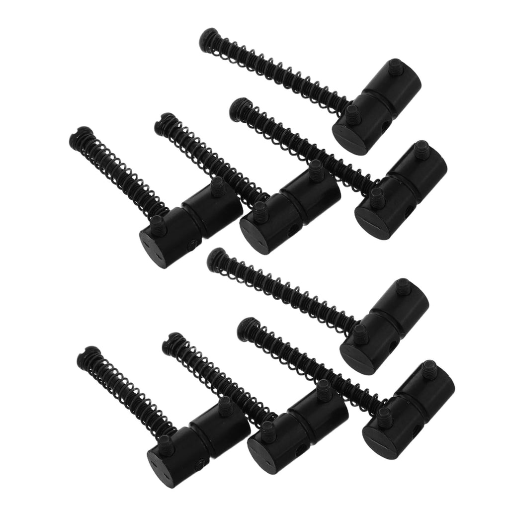 Metal Bass Guitar Bridge Saddles, 4-string, 2 Sets Black N751