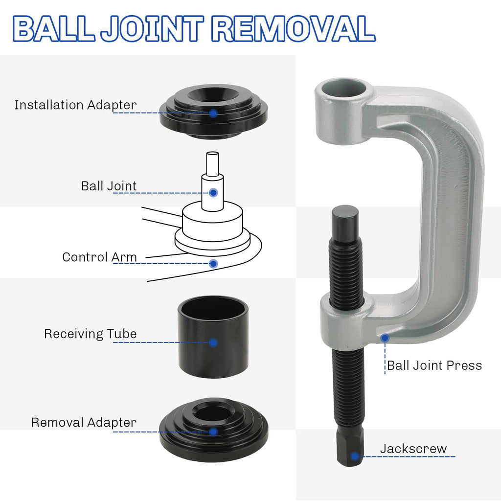 Heavy Duty Ball Joint Press and U Joint Removal Tool Kit O78575