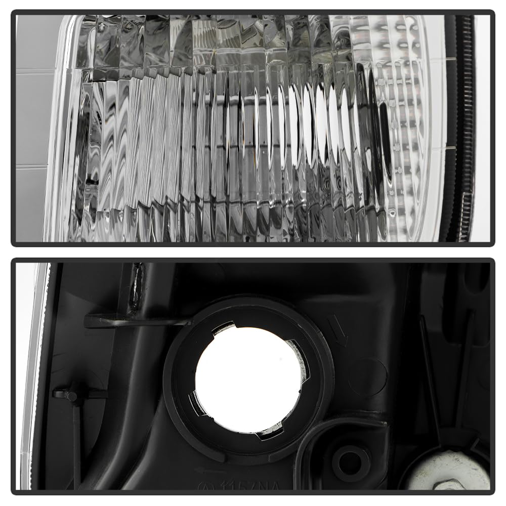 Black Headlights Headlamps Pair Replacement Left+Right W3081