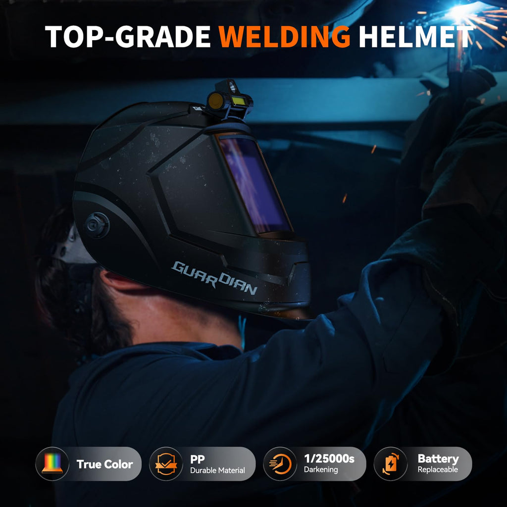 Auto Darkening Welding Helmet with Light F6206