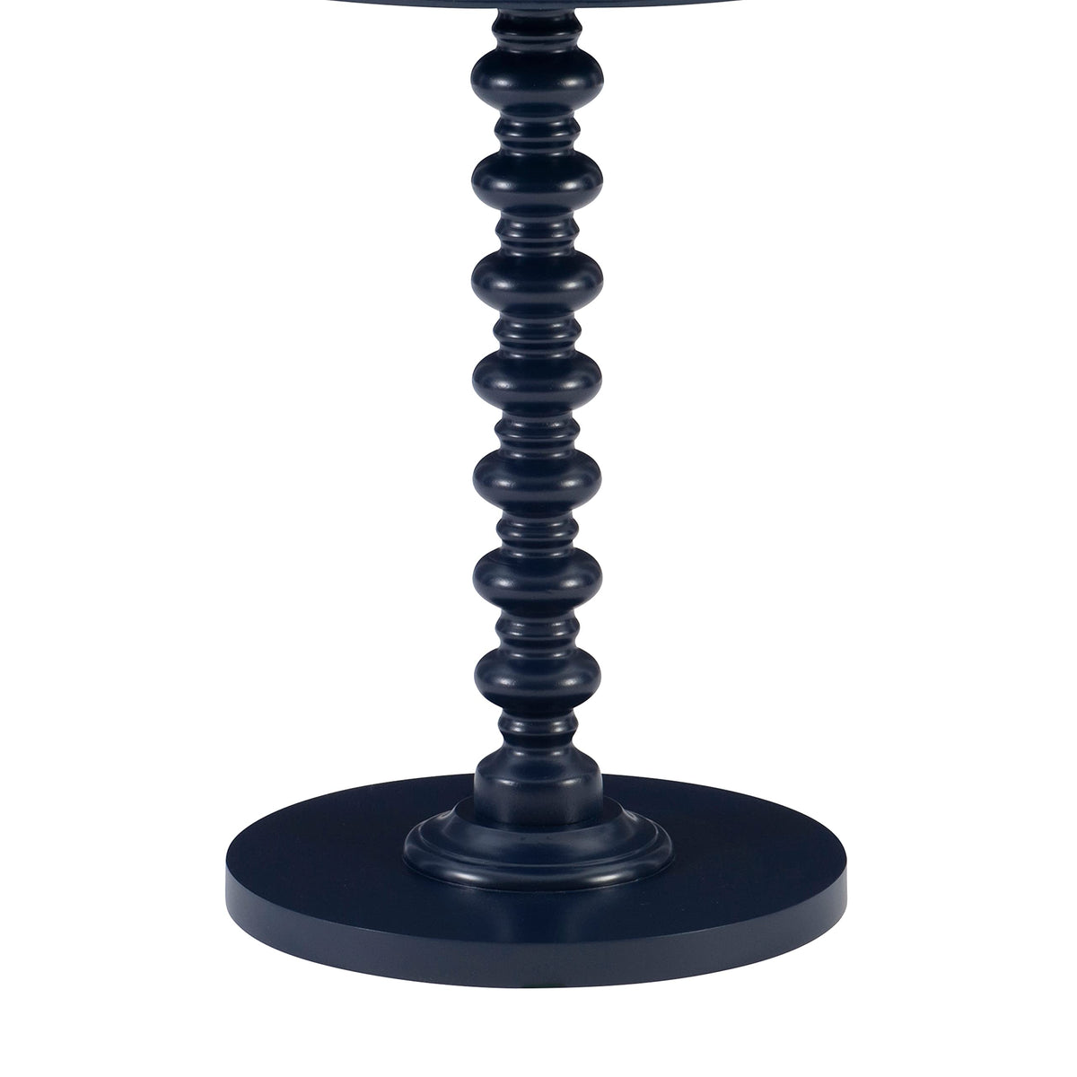 Round Navy Blue Pedestal Accent Table H956512