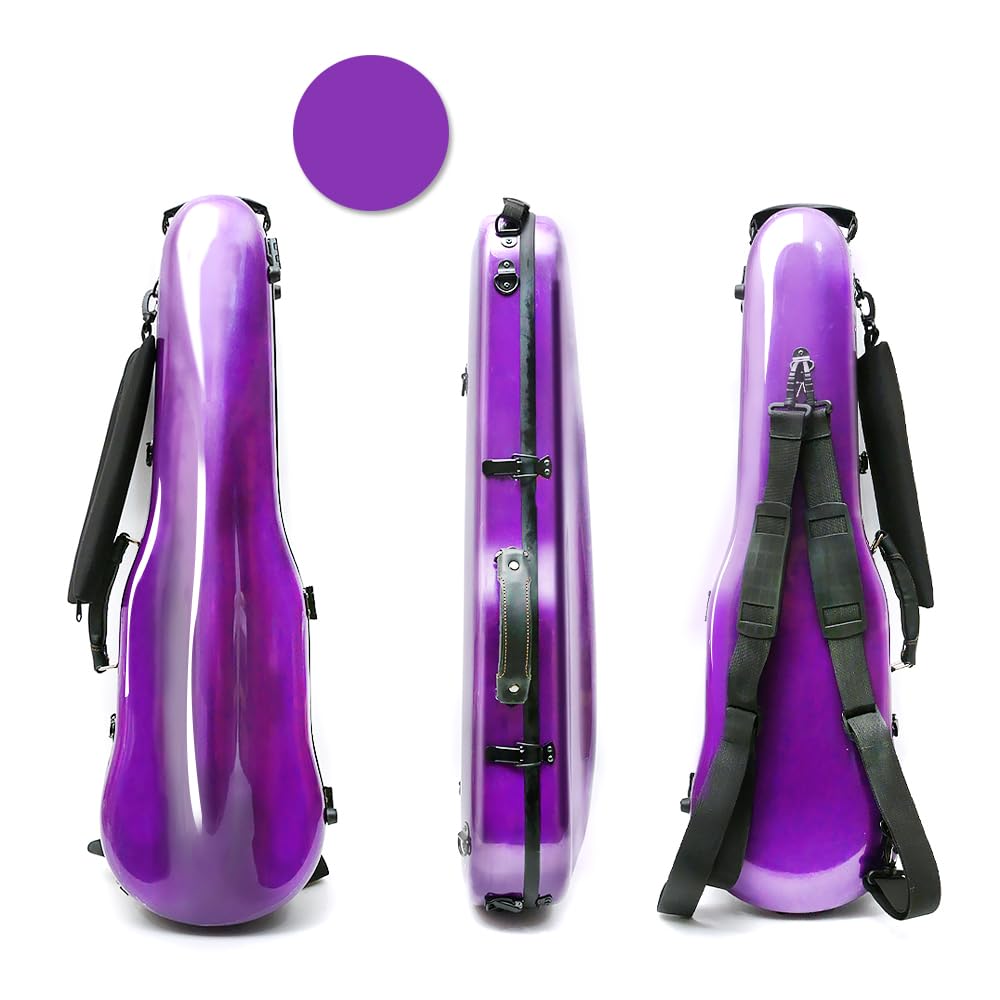 Carbon Fiber Violin Case 4/4 Full Size Purple B106222
