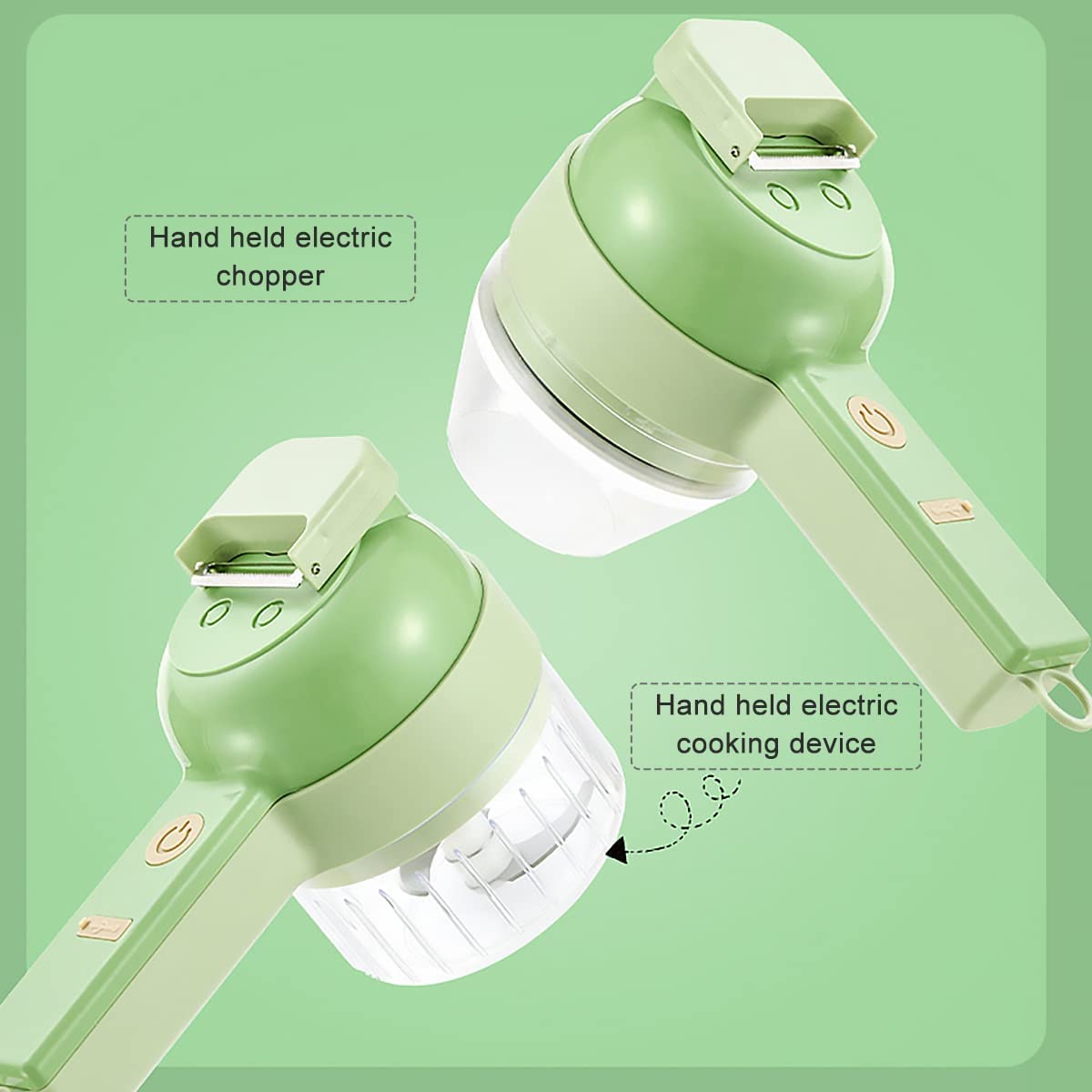 4 in 1 Handheld Electric Vegetable Cutter Set USB Rechargeable O856910