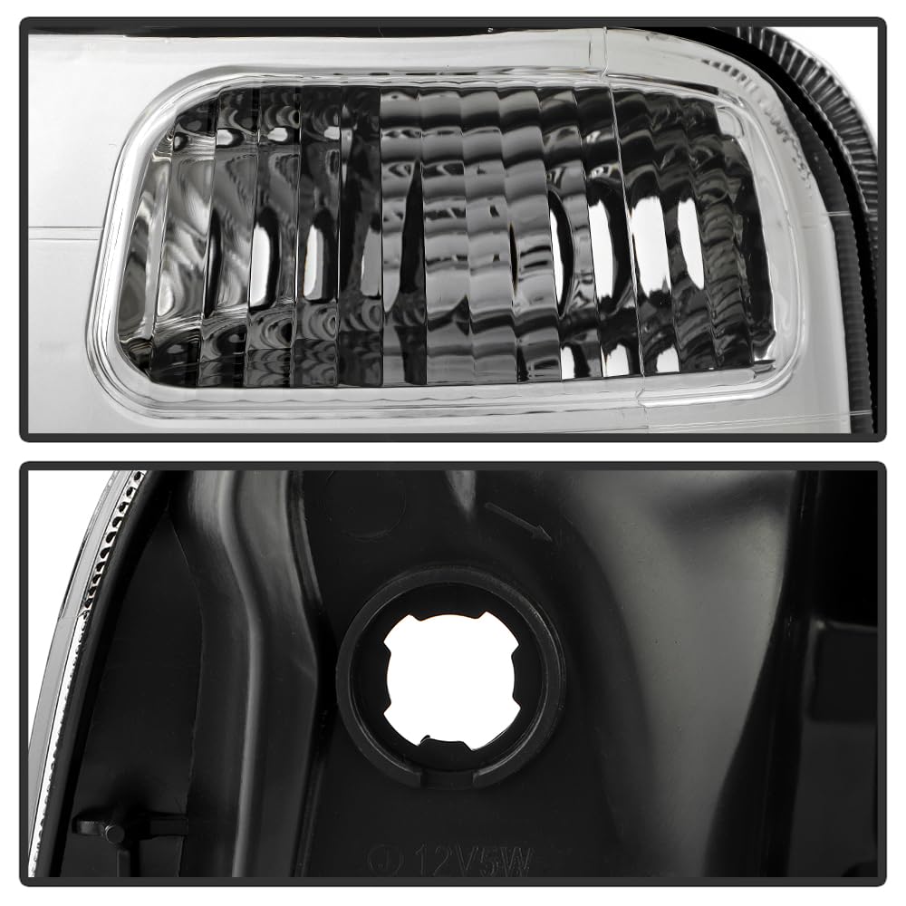 Black Headlights Headlamps Pair Replacement Left+Right W3081