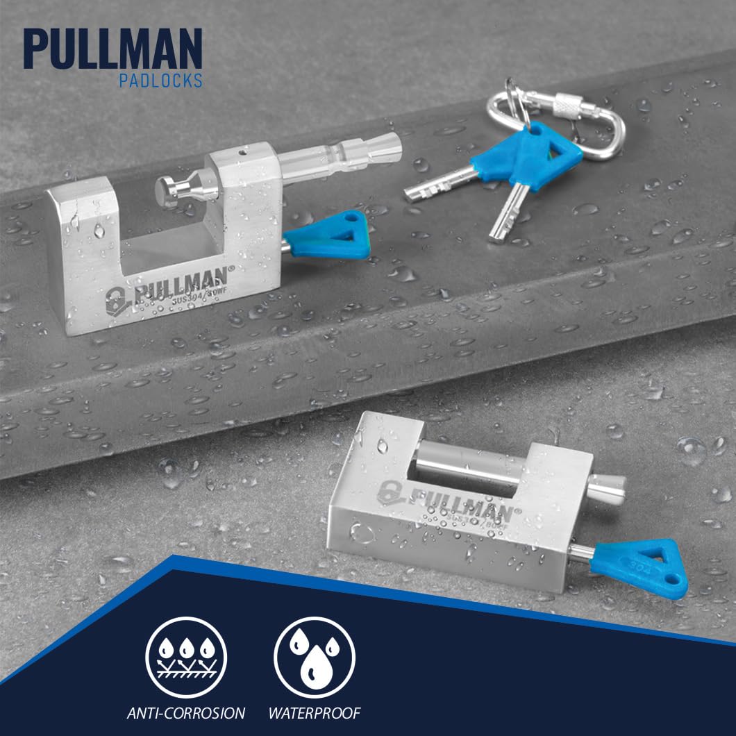 Heavy Duty Keyed Alike Padlocks with 4 Keys 2 Pack 70mm T4311