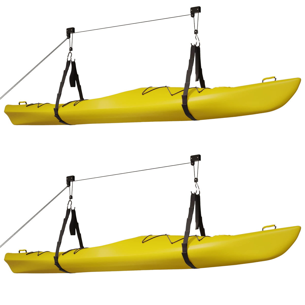 Kayak Hoist 2-Pack 125 lb Capacity Pulley System N7867