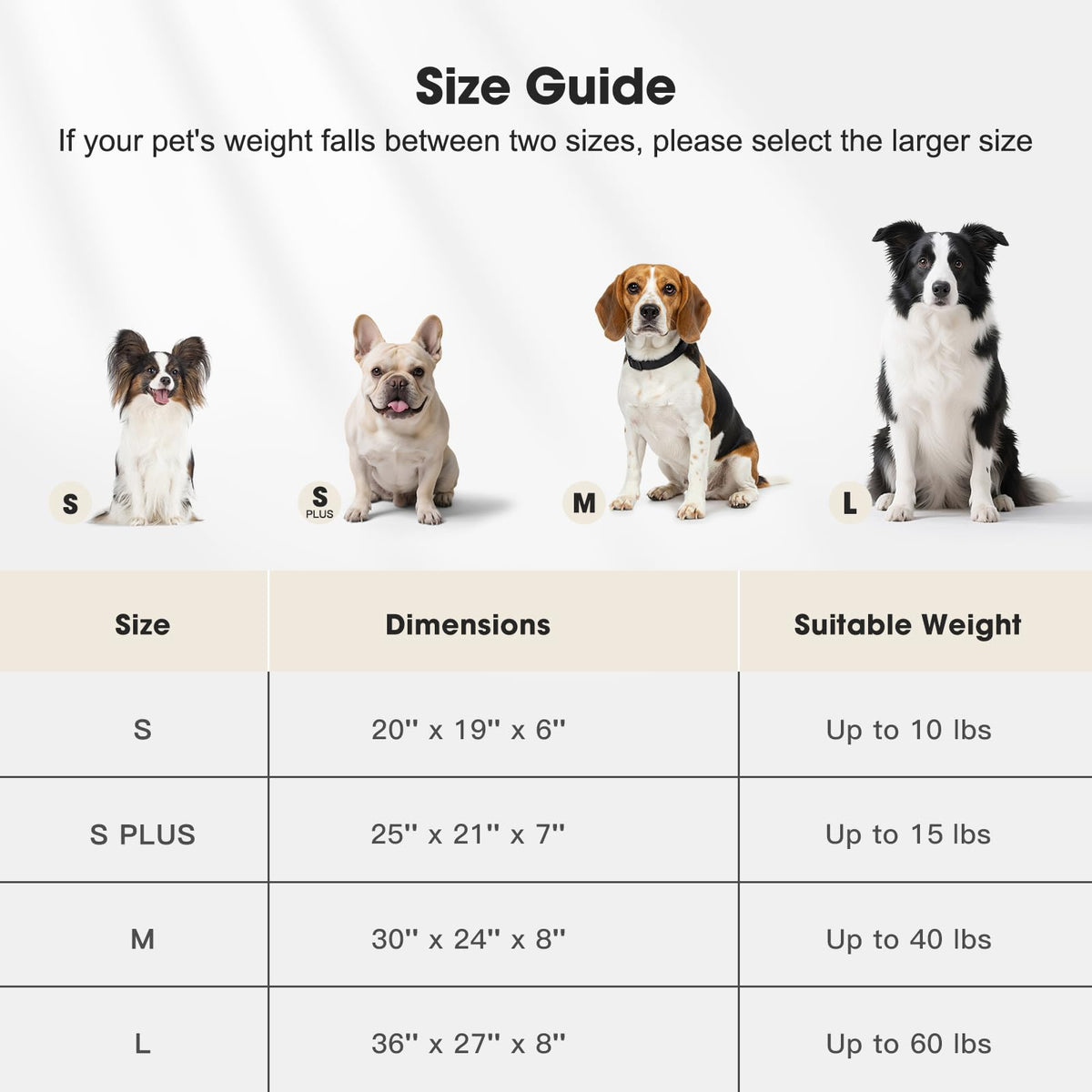 Medium Washable Dog Bed with Removable Cover V787111