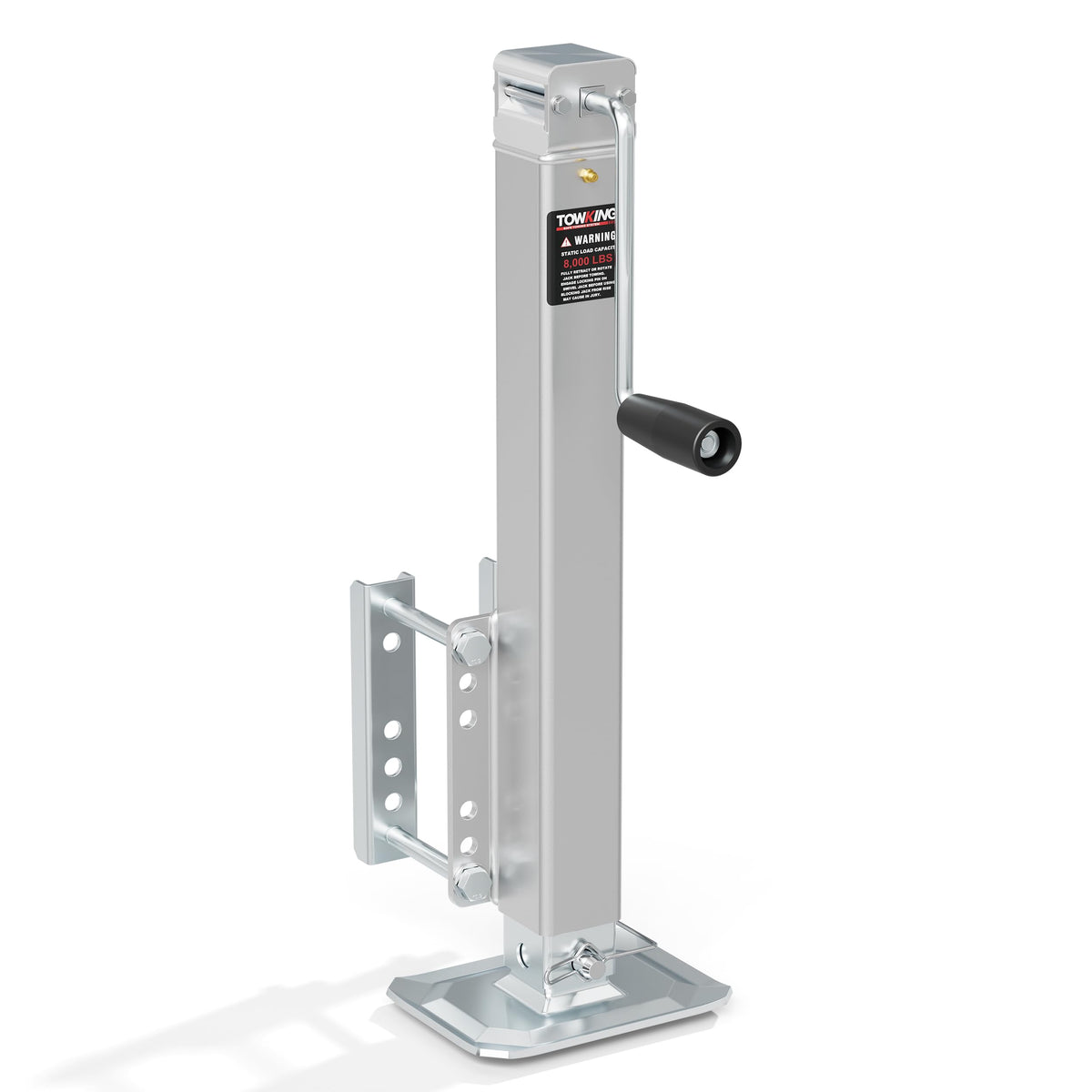 Square Trailer Jack, 15" Lift, Heavy Duty Swivel J21463