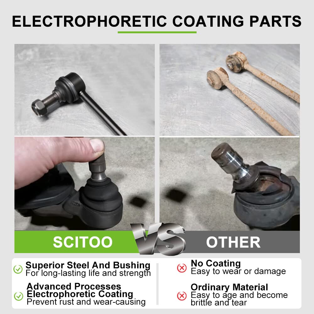 12pcs Front Suspension Kit Lower Control Arm Ball Joint Tie Rod End Sway Bar End Link S5259