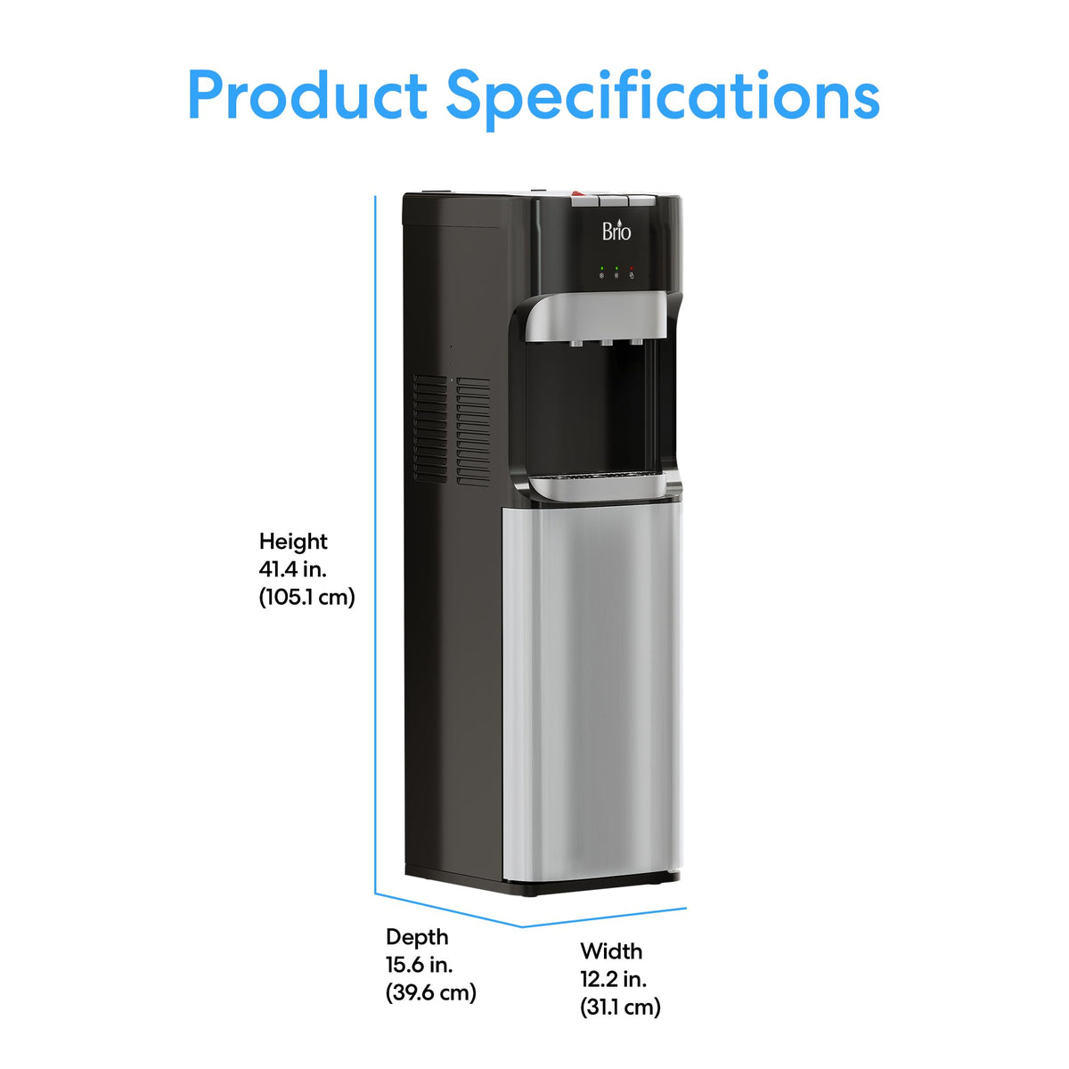 Bottom Loading Water Cooler Dispenser for 5 Gallon Bottles Y36217