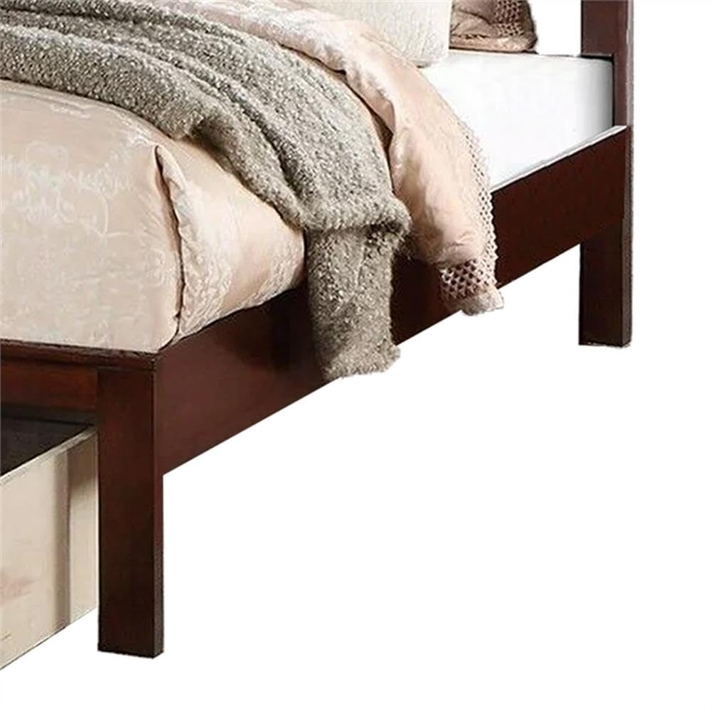 California King Panel Bed with Storage Drawers T153