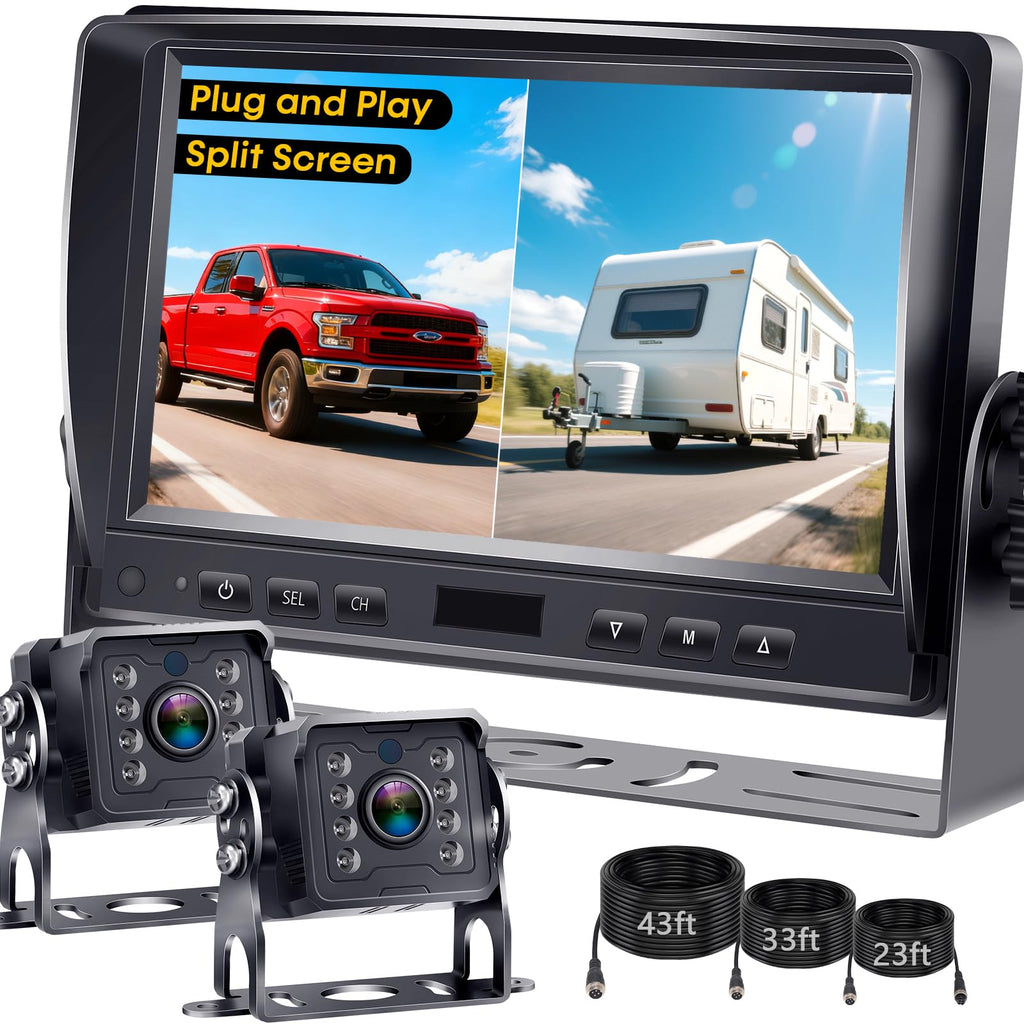7" Split Screen Dual Backup Camera System U99658