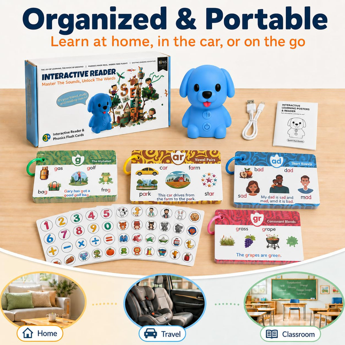 Phonics Learning Toy with Reader Dog, 148 Pages, 90 Stickers M88716