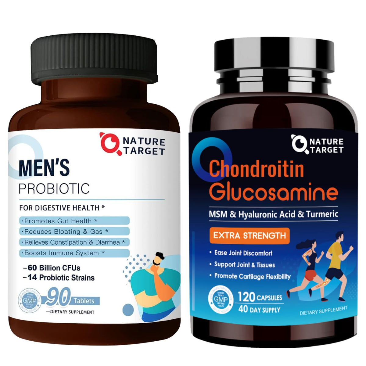 Probiotics with Glucosamine Chondroitin MSM Joint Support Supplement H6447