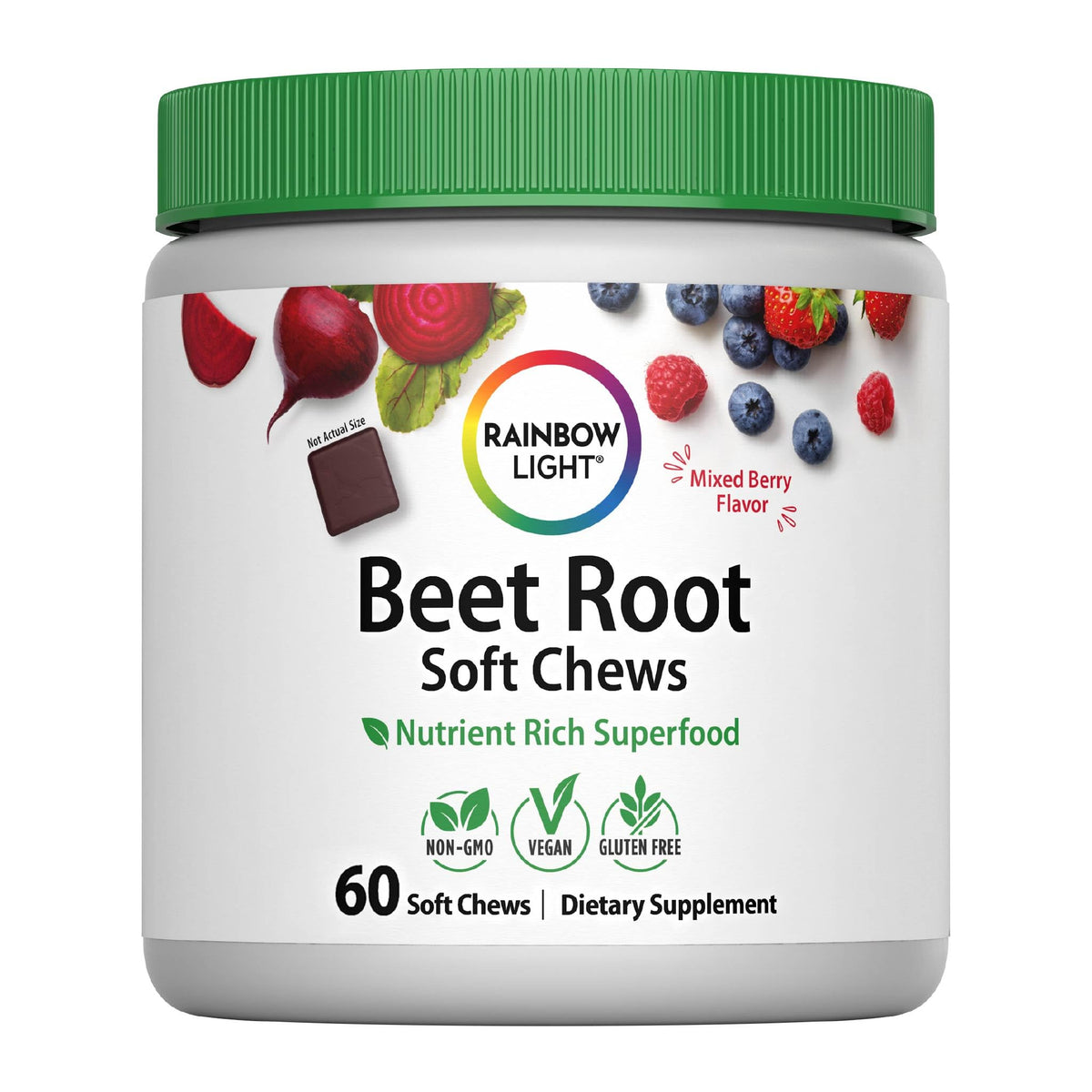Beet Root Soft Chews Supplement 500 mg 60 Count X251