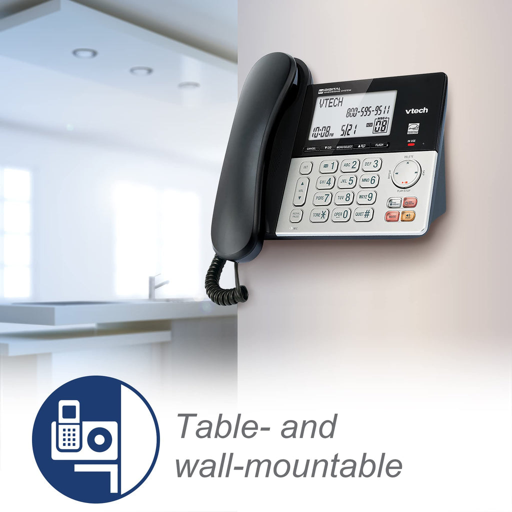 Corded/Cordless Phone System with 2 Handsets I537