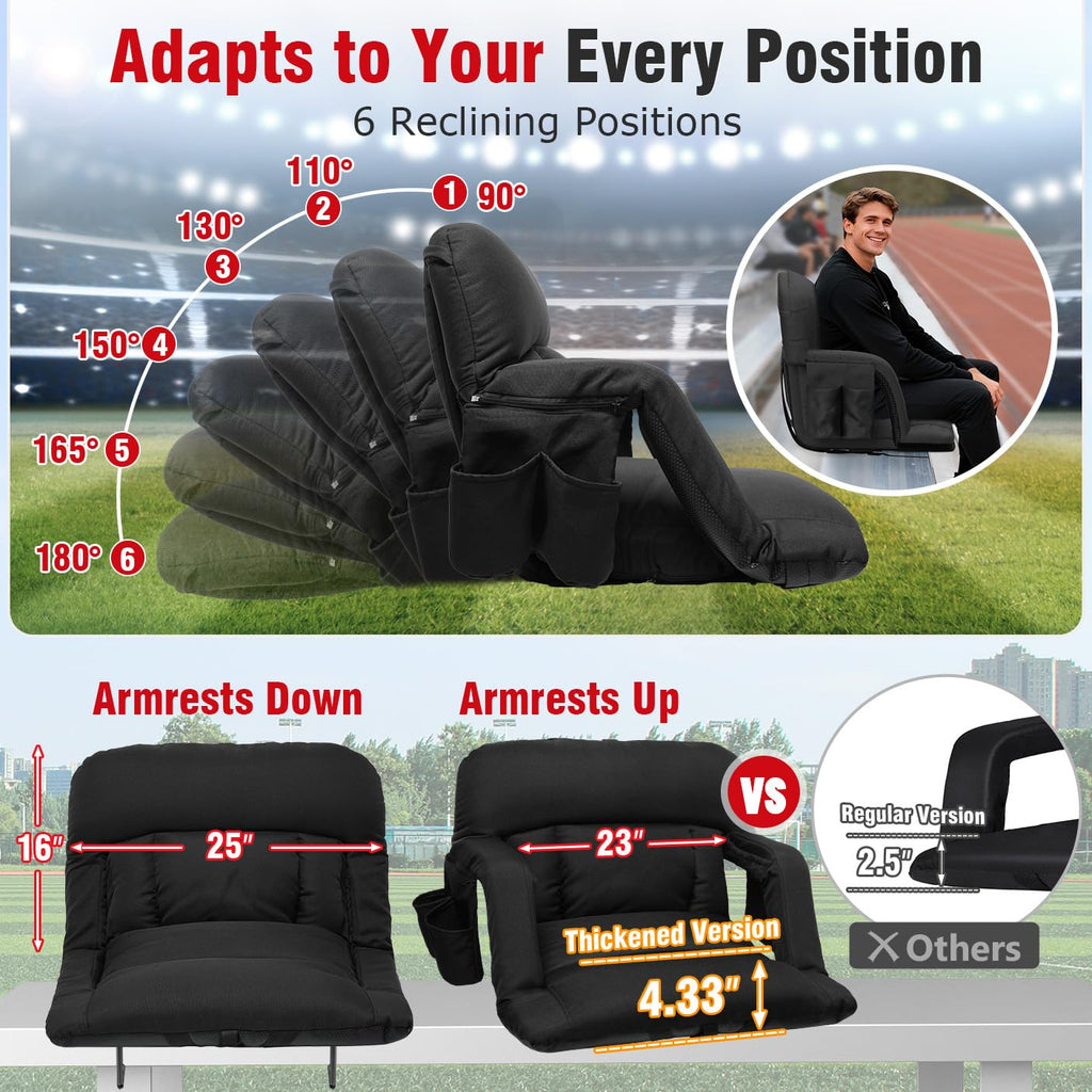 Stadium Seats with Back Support 2 Pack E883489