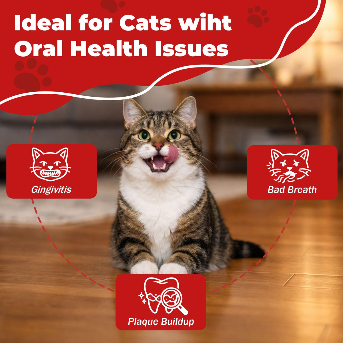 Cat Dental Care Tablets M6202