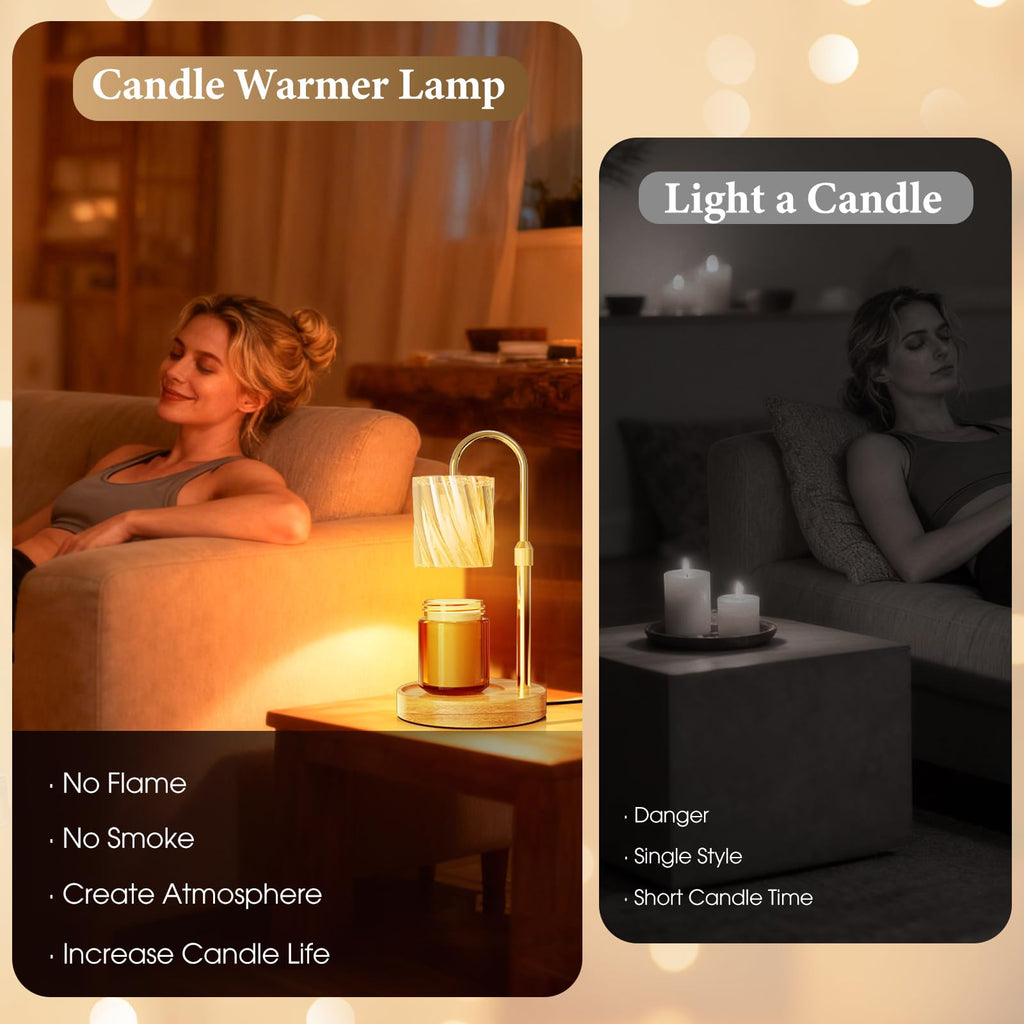 Candle Warmer Lamp with Timer Dimmer W43229