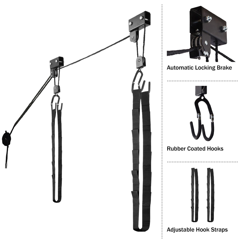 Kayak Hoist 2-Pack 125 lb Capacity Pulley System N7867
