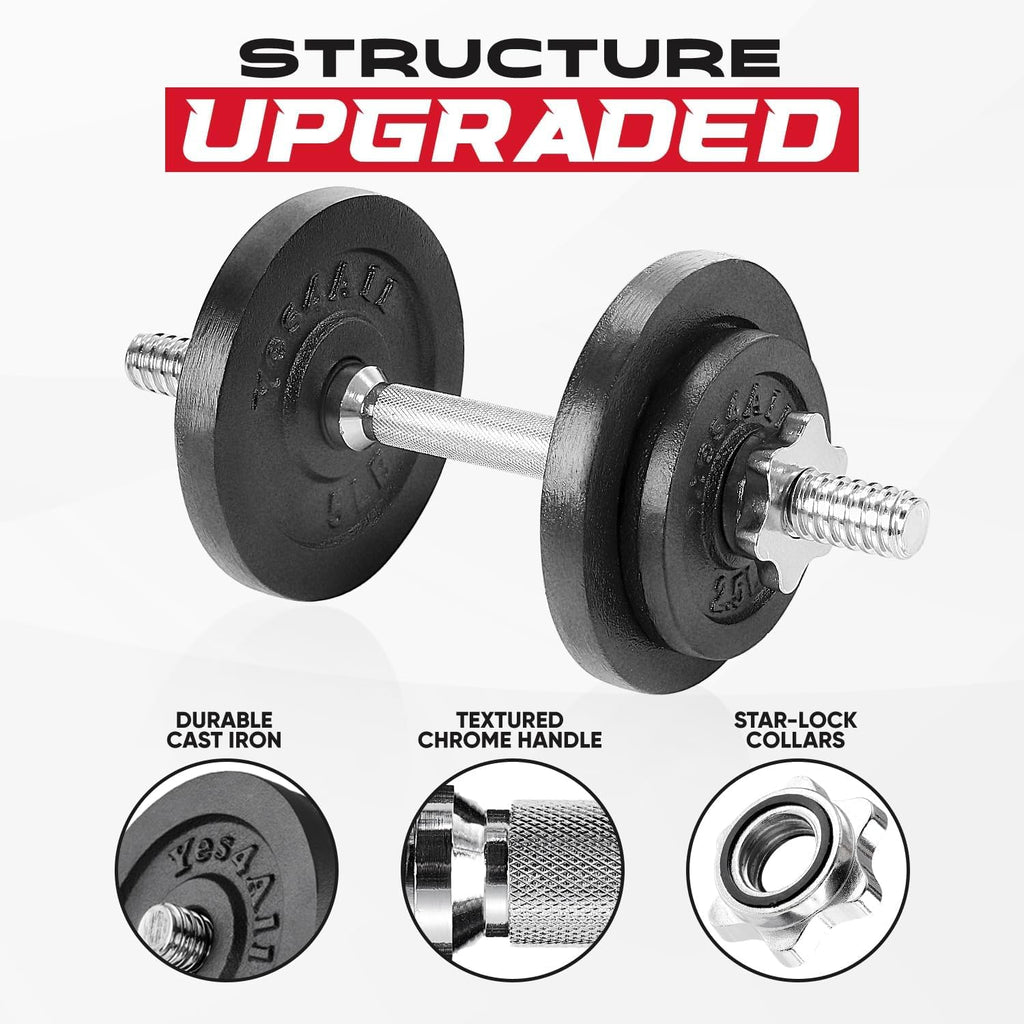 Adjustable Dumbbell Set with Weight Plates J924607