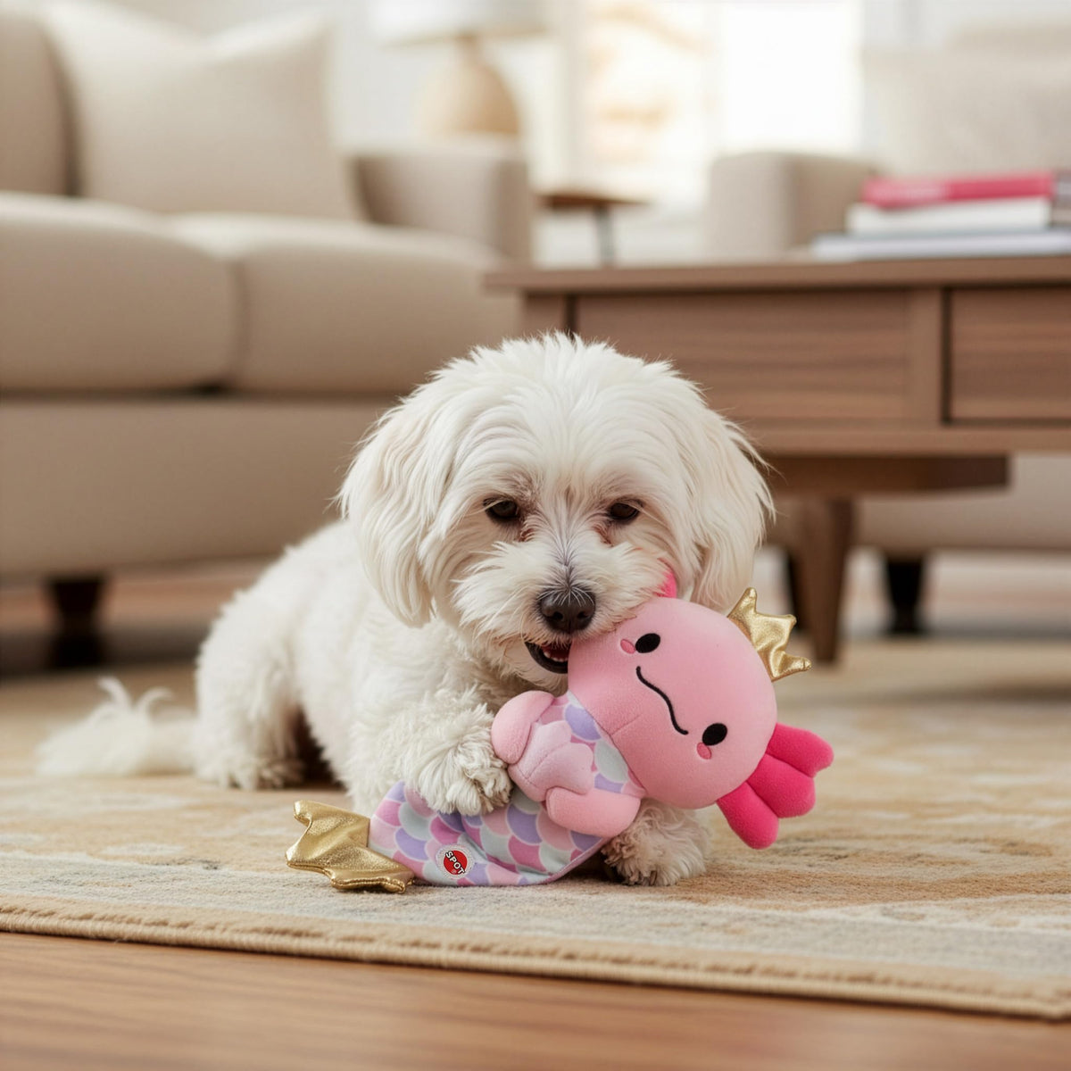 10″ Soft Plush Dog Toy with Squeaker G726