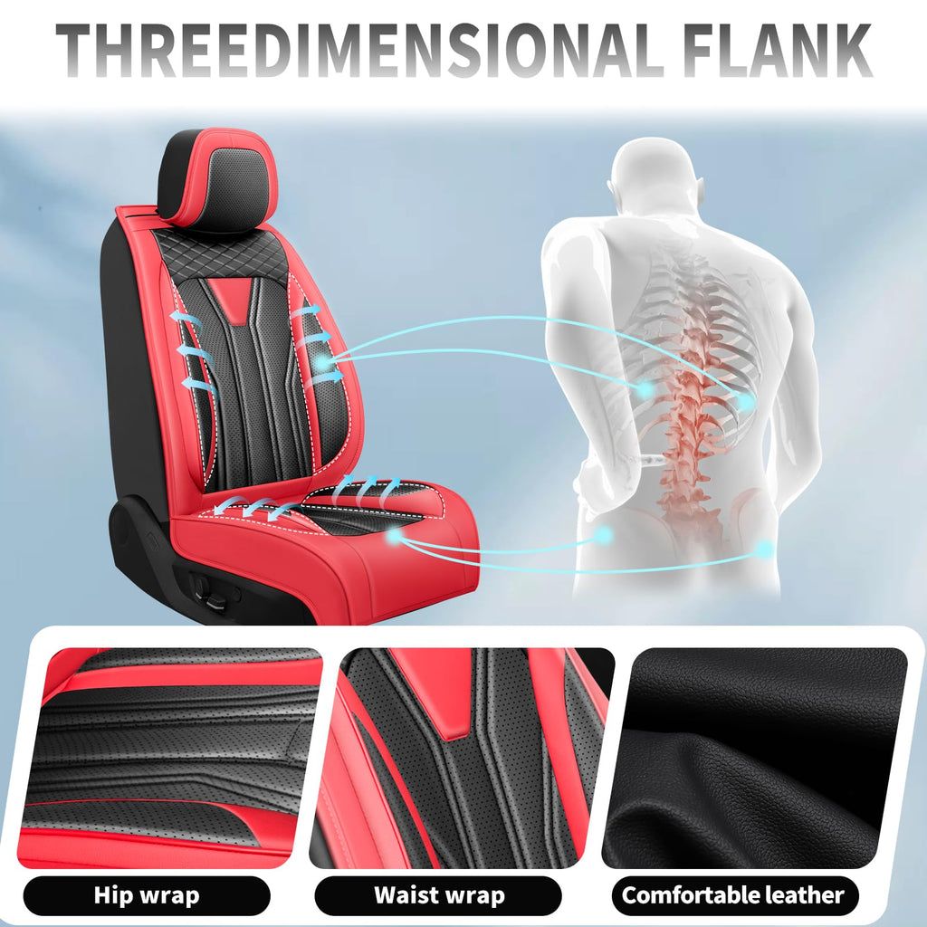 Red & Black Car Seat Covers H91281